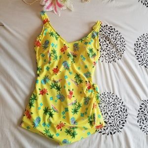 Roxanne tropical vintage one piece swimsuit